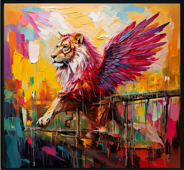 Surrealistische Leeuw