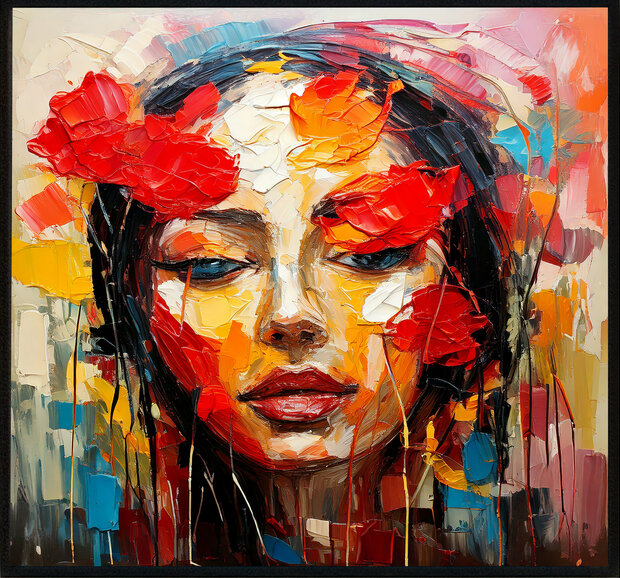 De vrouw met de rozen