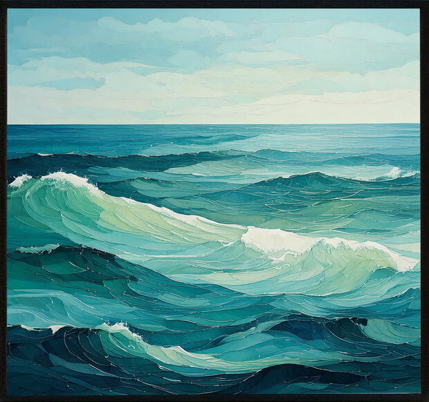 Modern Schilderij van de Zee