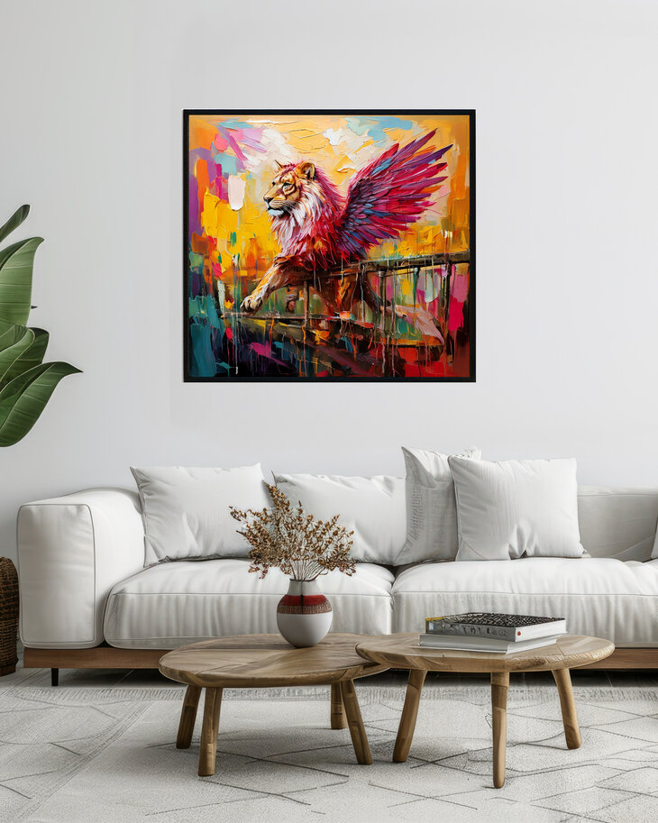 Surrealistische Leeuw